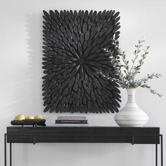 Bahama Wood Wall Décor, Black