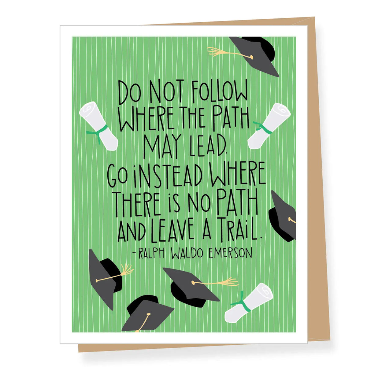 Ralph Waldo Emerson Quote Graduation Card
