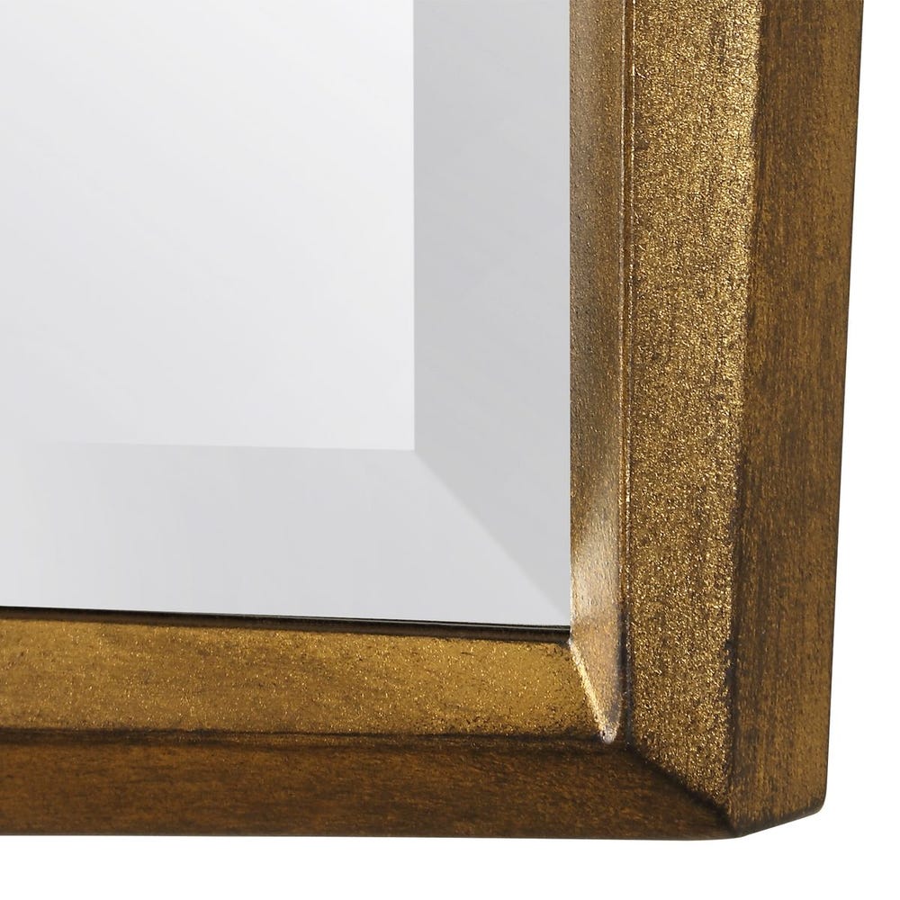 On Point Square Mirror, Gold