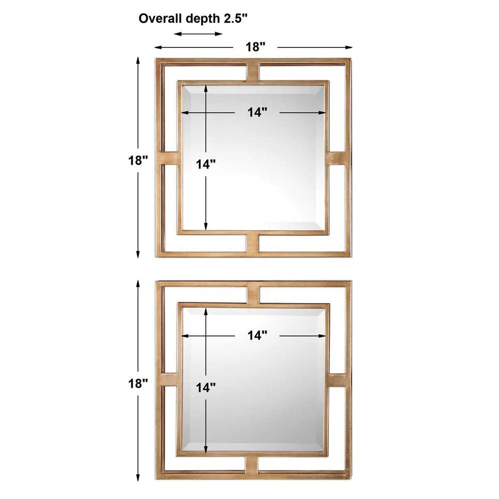 Allick Sqaure Mirrors (Set of 2)
