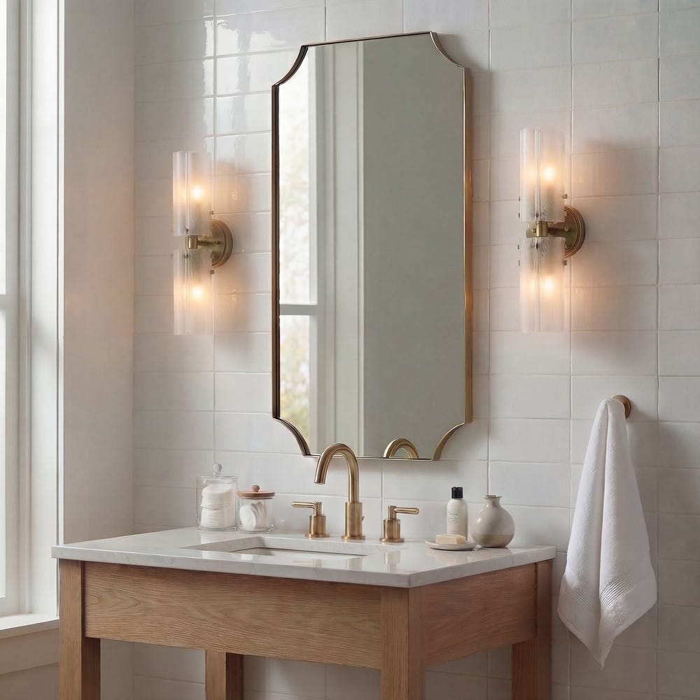 Lennox Mirror, Brass