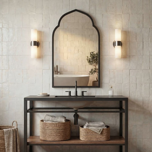 Kenitra Arch Mirror, Black