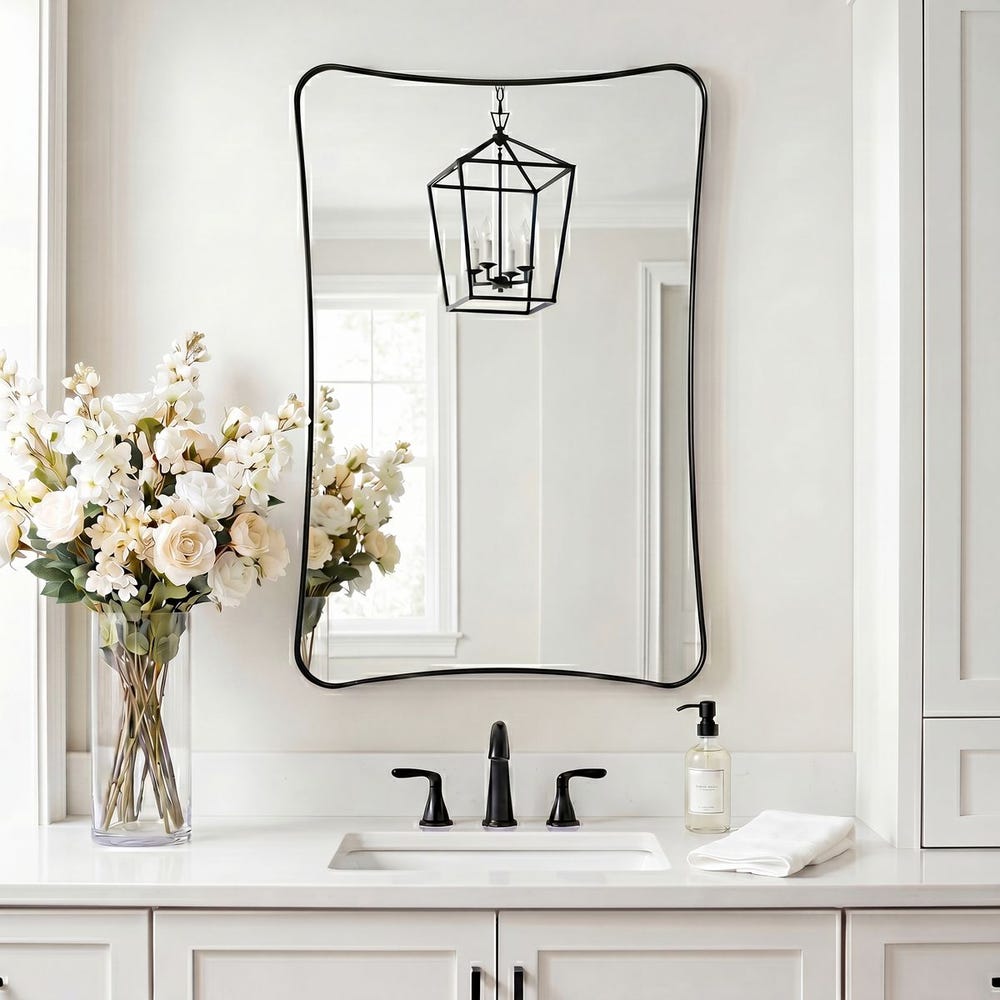 Black London Vanity Mirror