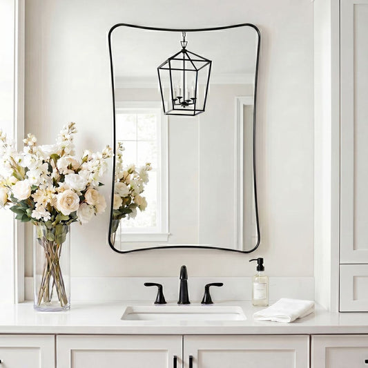Black London Vanity Mirror