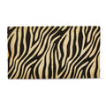 Zebra Print Non-Slip Coir Mat