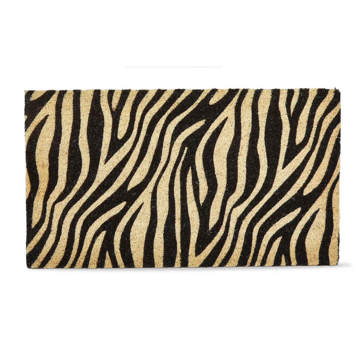 Zebra Print Non-Slip Coir Mat
