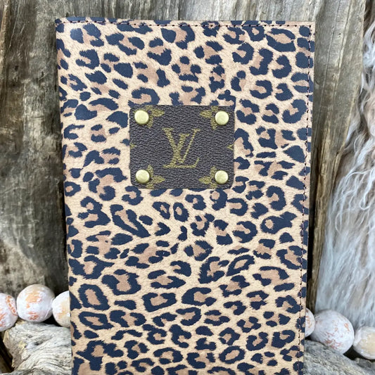 Upcycled Leopard Journal