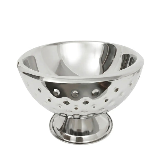 Silver Bubble Pedestal Tub Bowl
