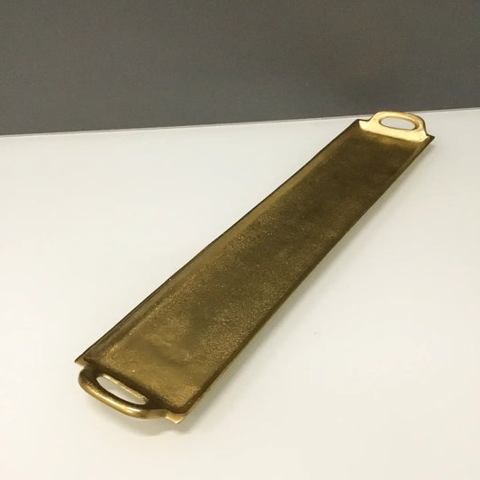 Gold Textured Tray with Handles