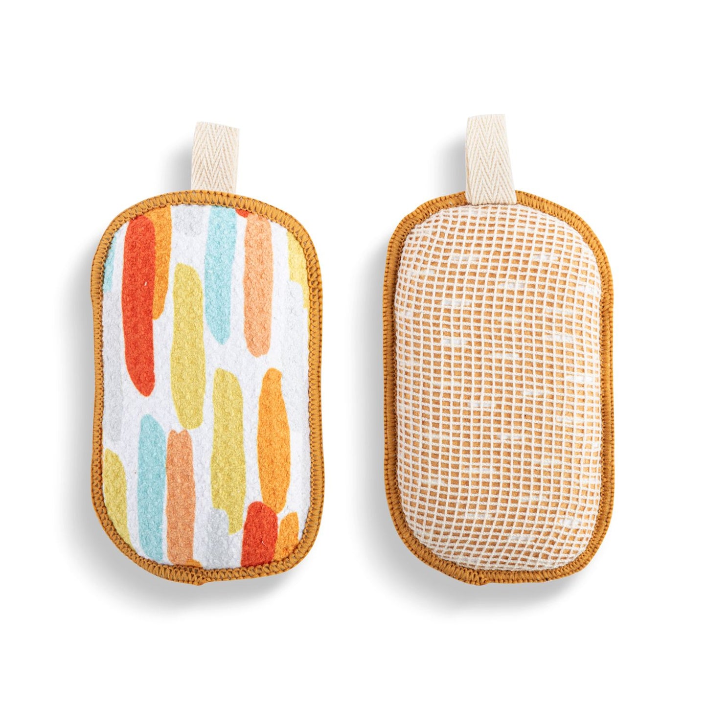 Orange Lines Absorbent Sponge Set