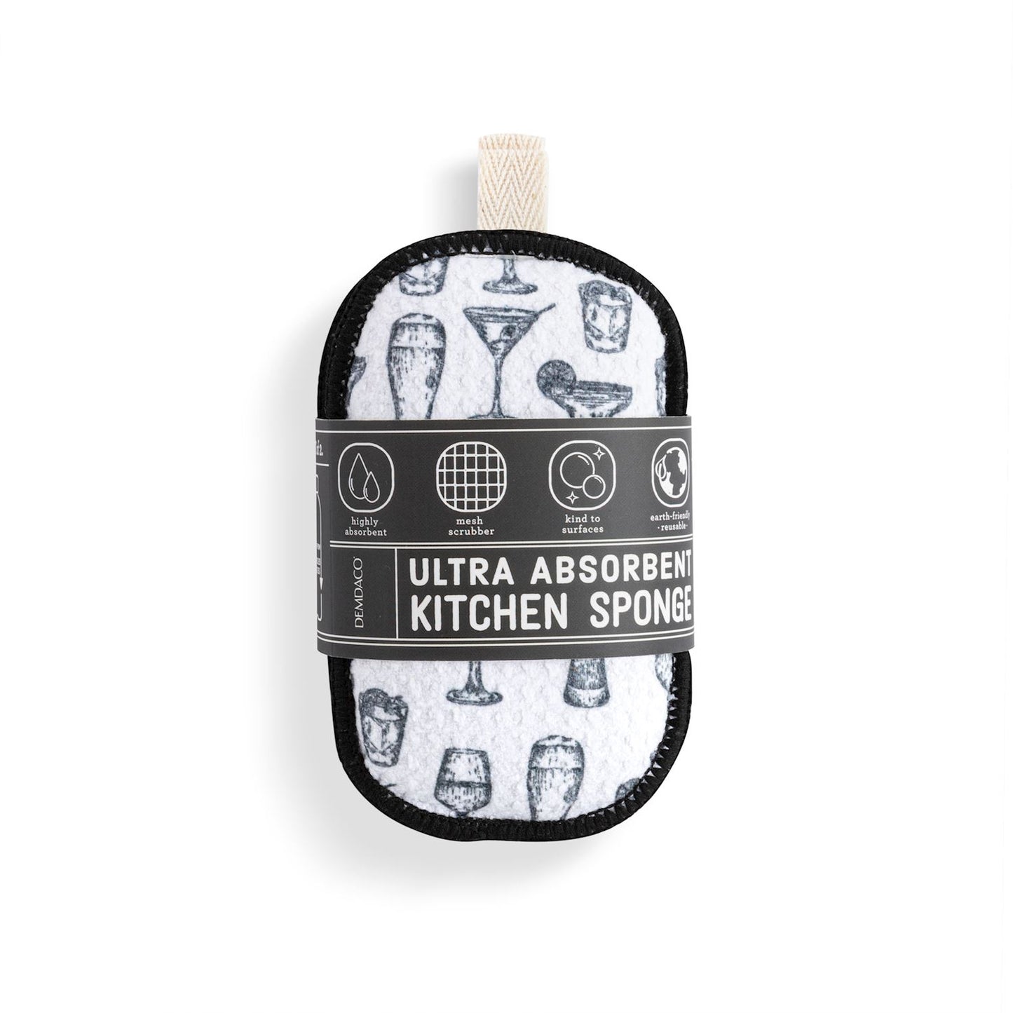 Cocktail Glasses Absorbent Sponge Set