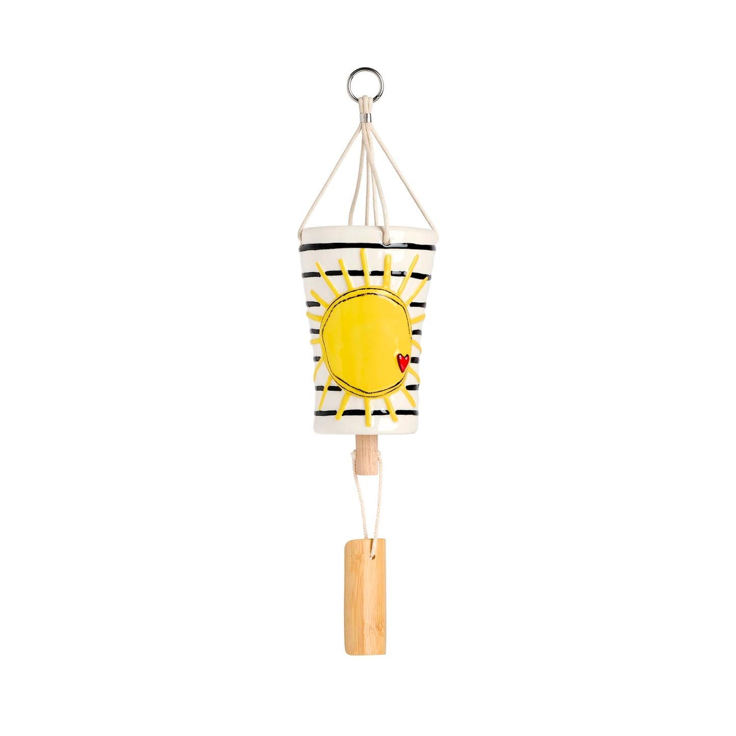 Sun & Stripes Ceramic Windchime