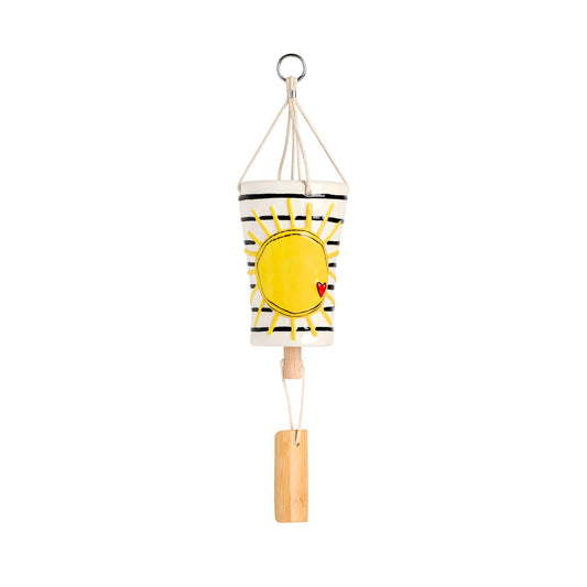 Sun & Stripes Ceramic Windchime