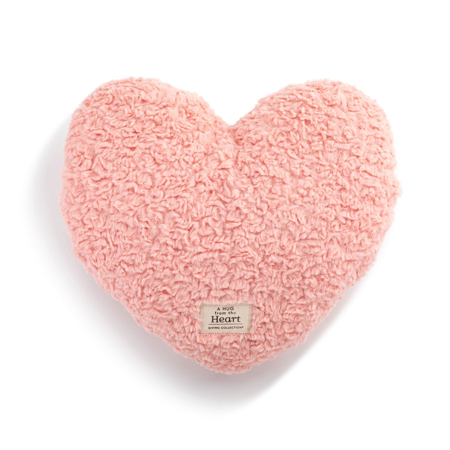 Snuggle Heart Coral Weighted Pillow
