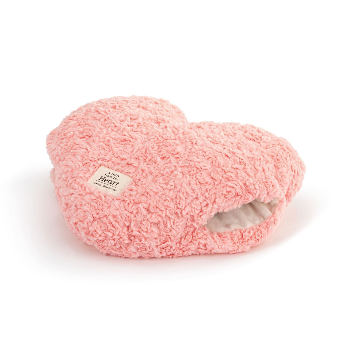 Snuggle Heart Coral Weighted Pillow