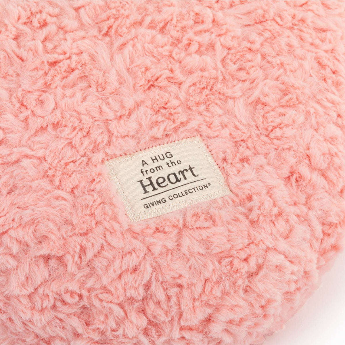 Snuggle Heart Coral Weighted Pillow