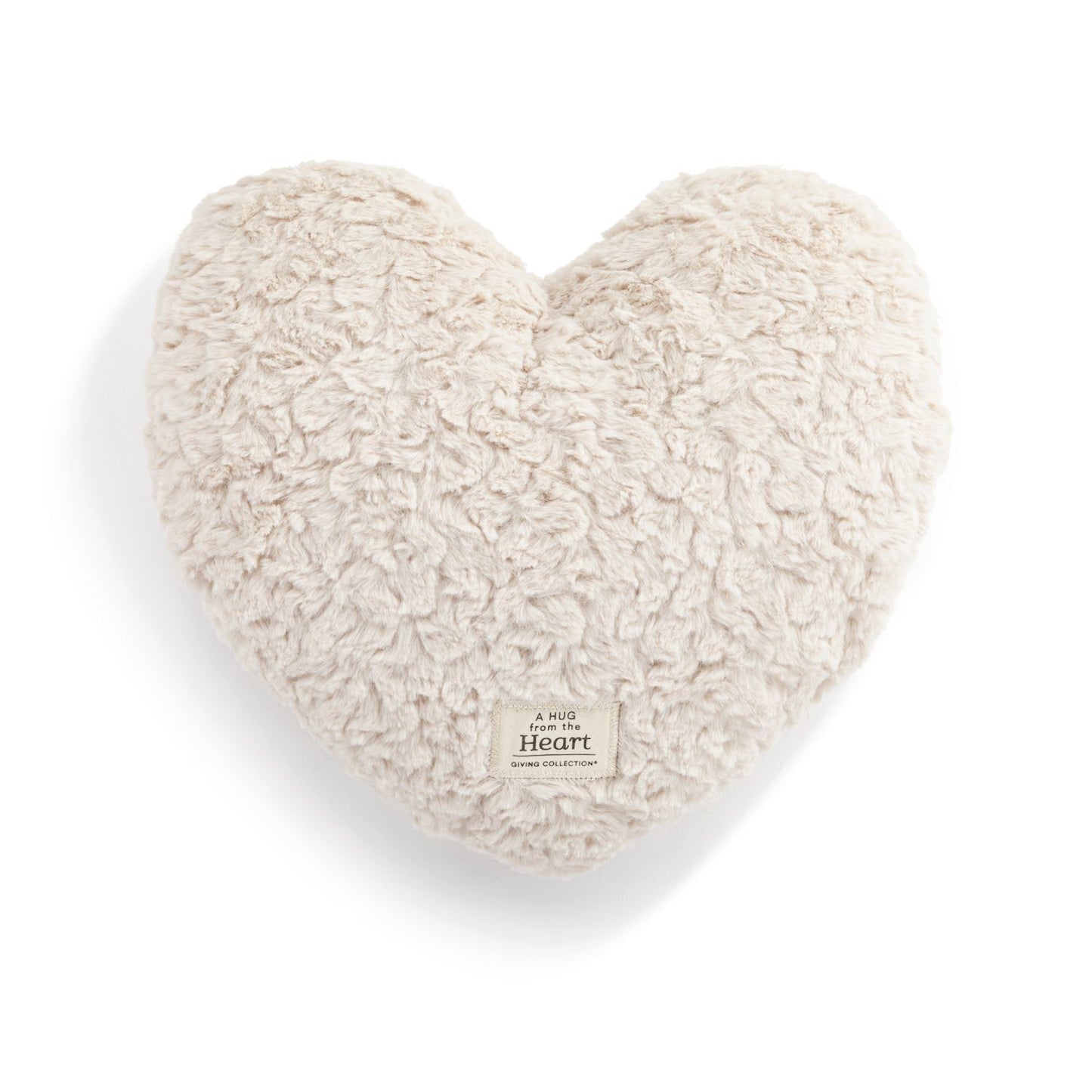Snuggle Heart Cream Weighted Pillow