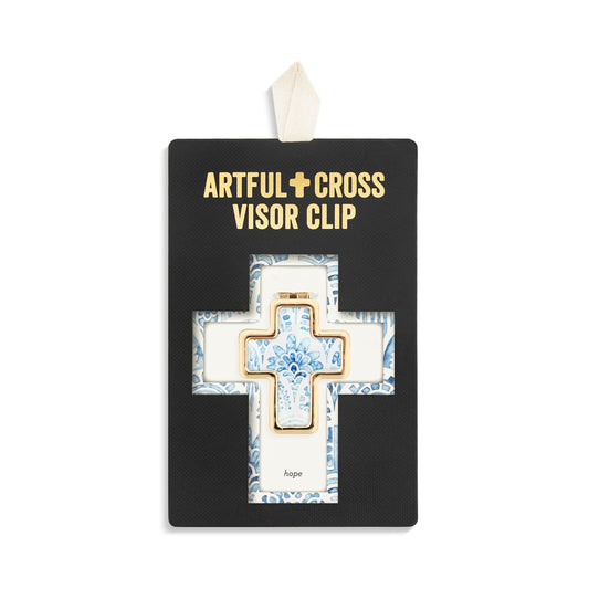 Artful Cross Visor Clip - Hope
