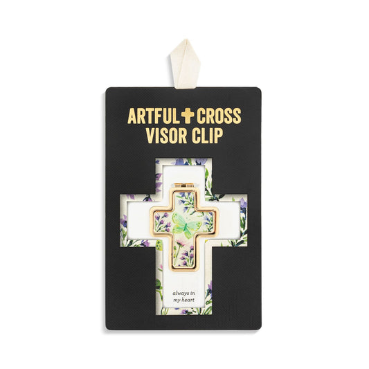 Artful Cross Visor Clip - Always In My Heart