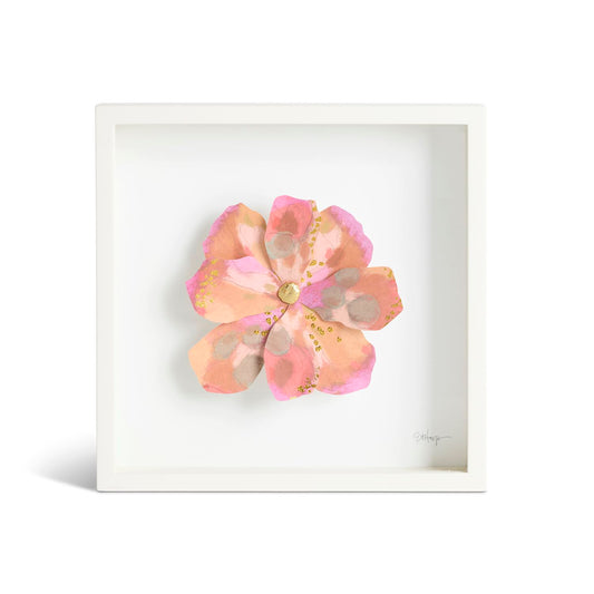 Pink & Orange Flower Wall Art