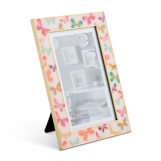 Multi Enamel Butterfly Frame