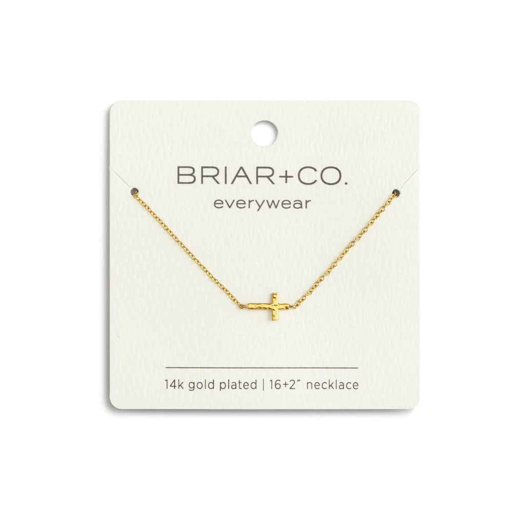 Gold Cross Charm Necklace
