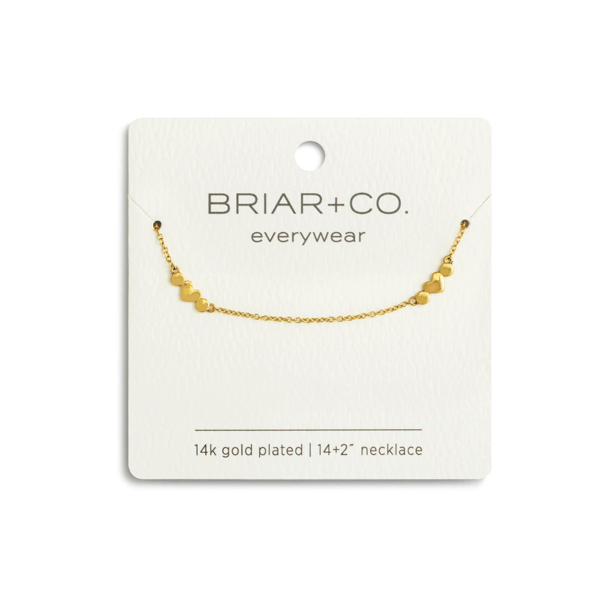 Gold Heart Satellite Chain Necklace