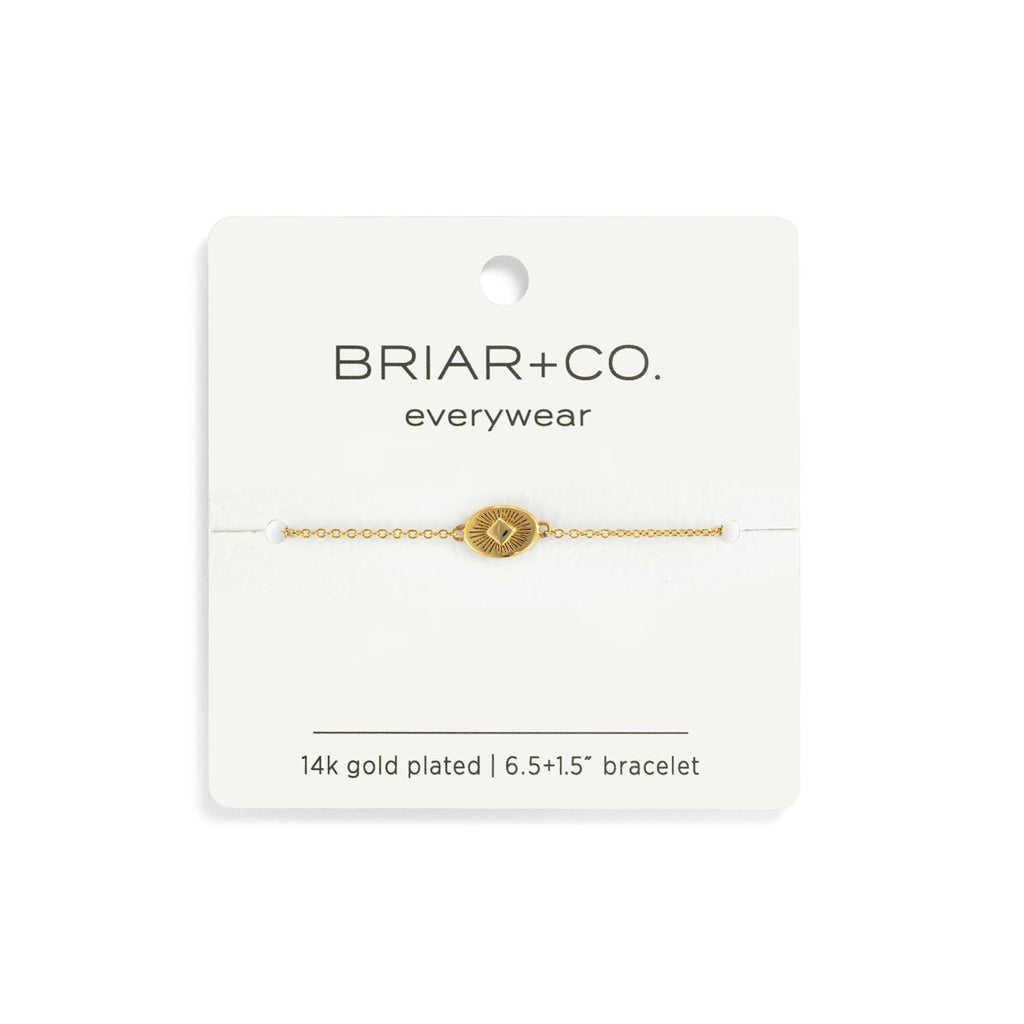 Gold Sunburst Charm Bracelet