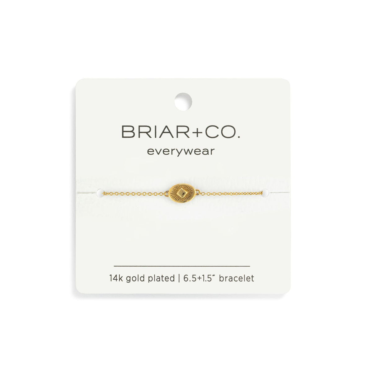 Gold Sunburst Charm Bracelet