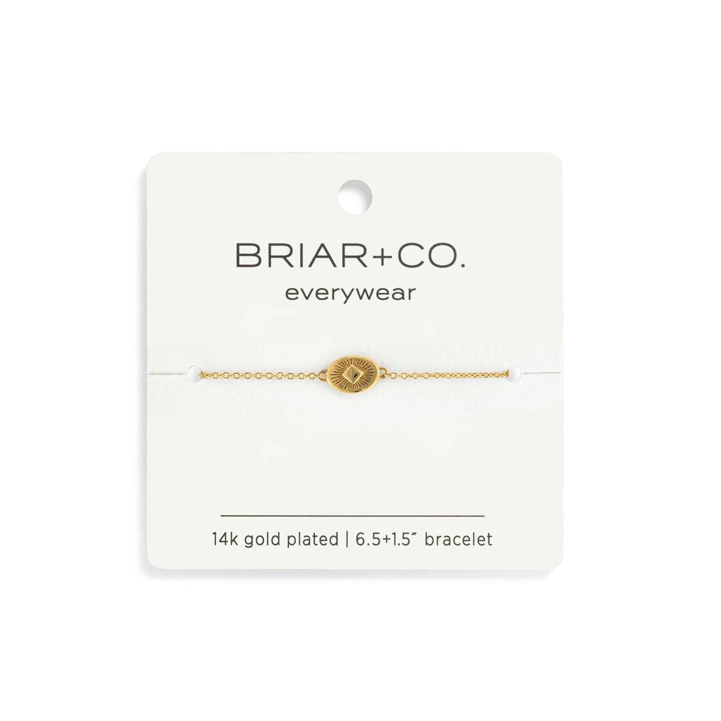 Gold Sunburst Charm Bracelet