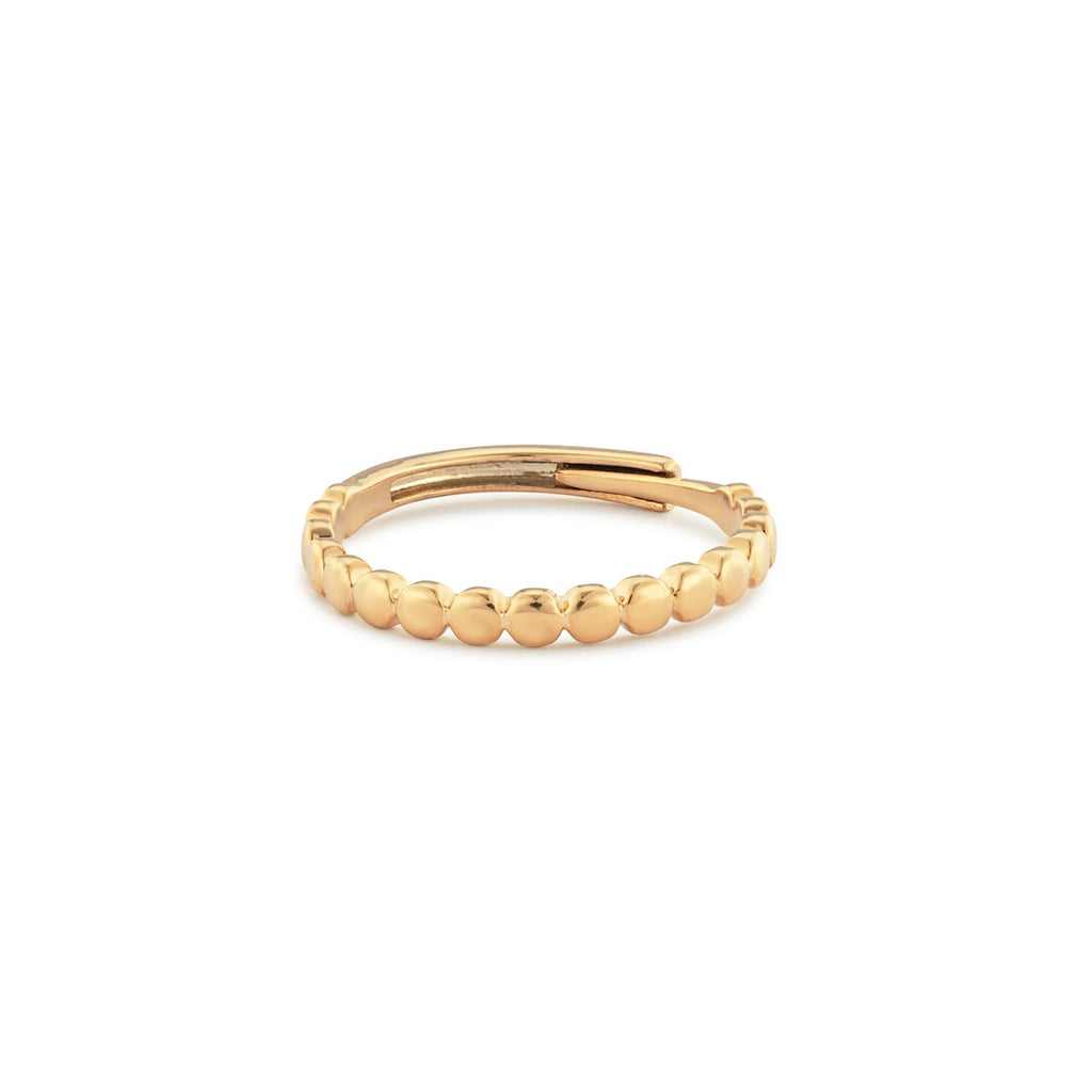 Gold Beaded Ring