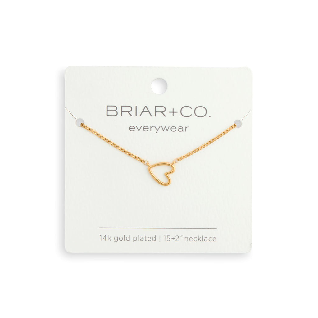 Gold Open Heart Necklace