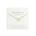 Gold Open Heart Necklace
