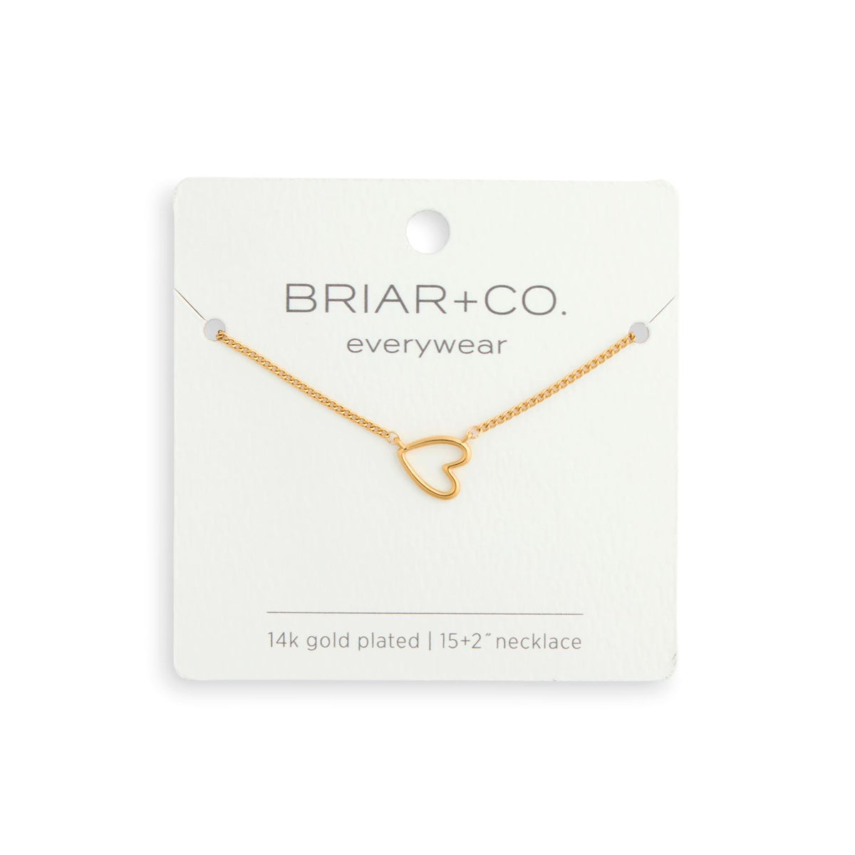 Gold Open Heart Necklace