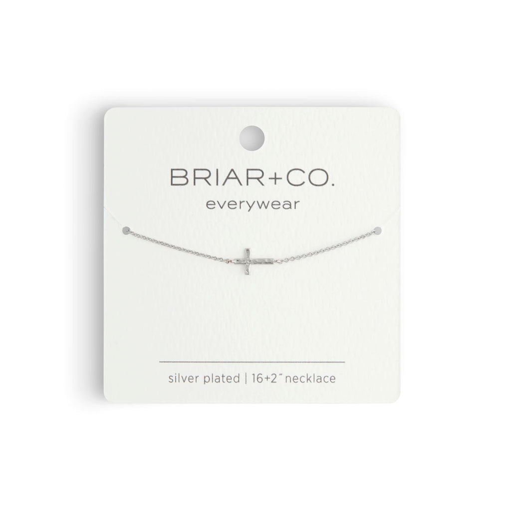 Silver Cross Charm Necklace
