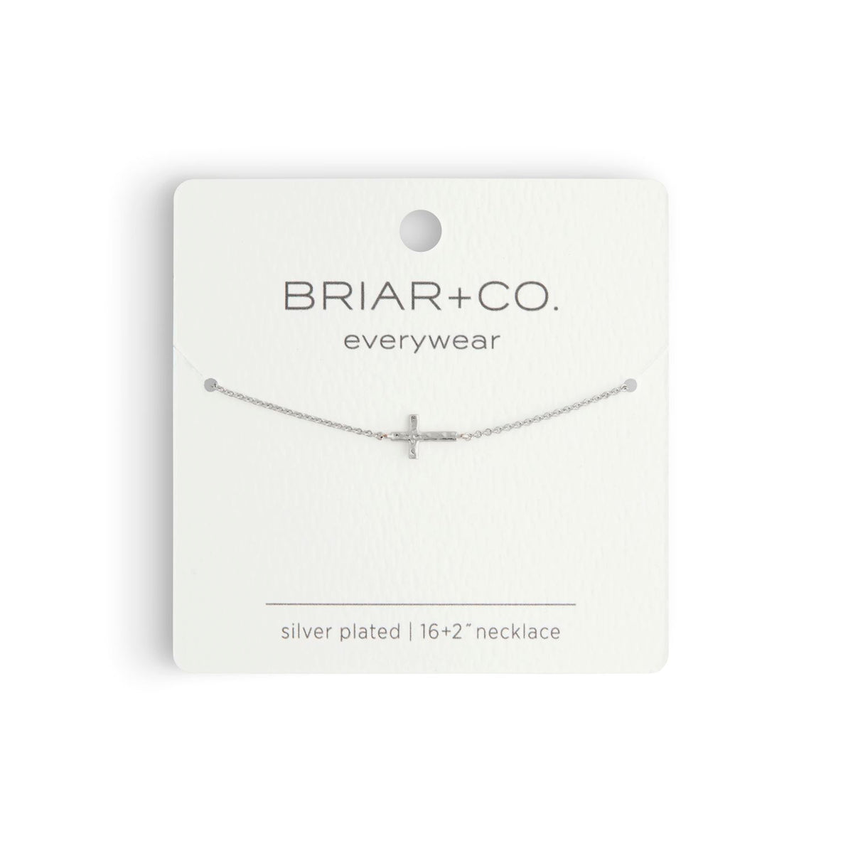 Silver Cross Charm Necklace