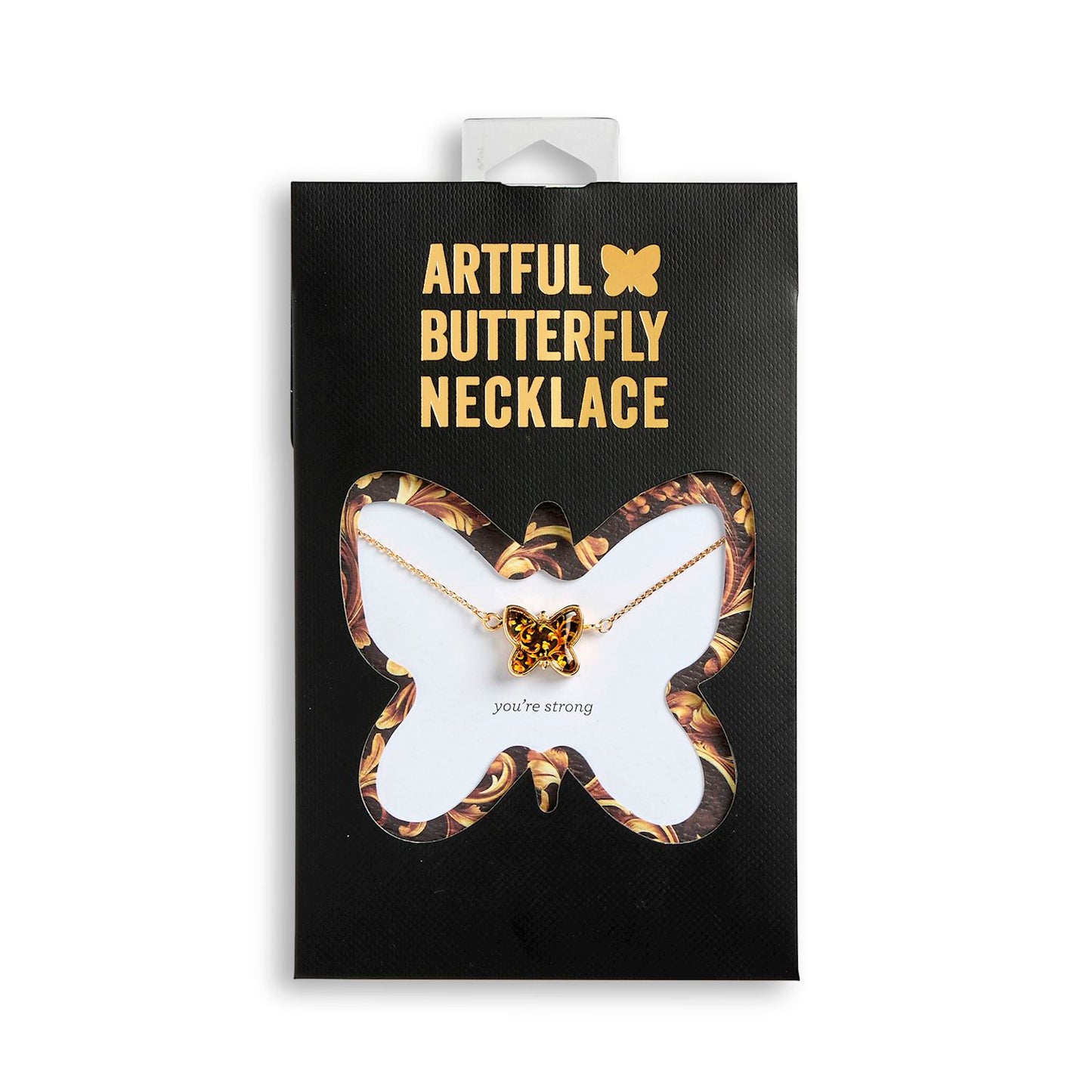 Artful Butterfly Necklace - You're Strong