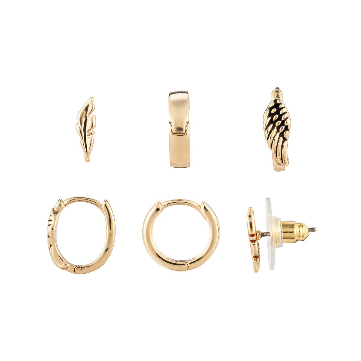 Dainty Wing Earring Set - Gold