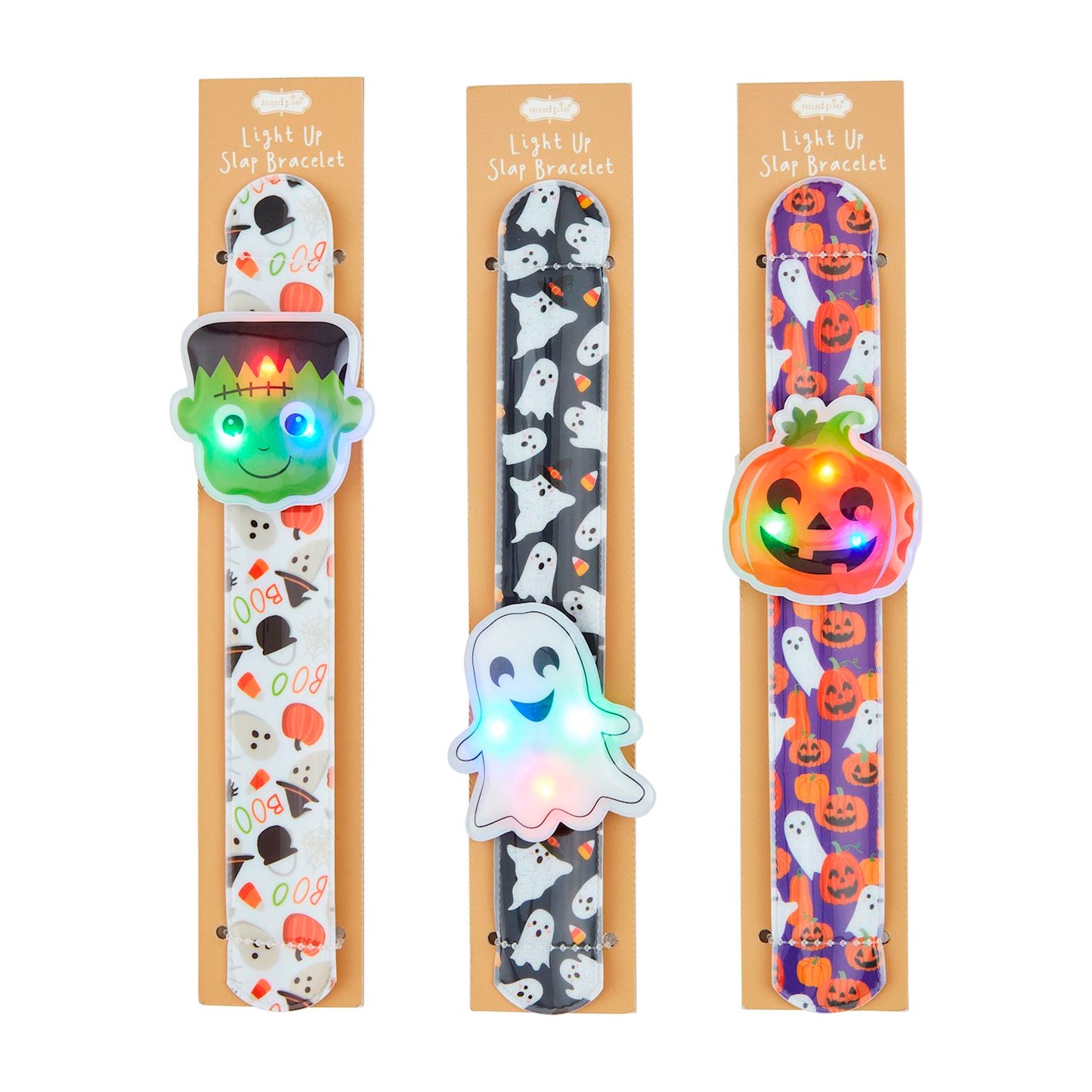 Light Up Halloween Slap Bracelets