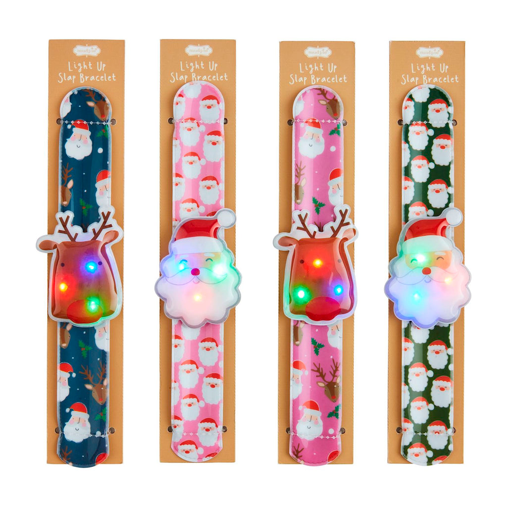 Light Up Christmas Slap Bracelets