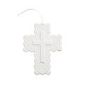 Gingham Ceramic Crosses