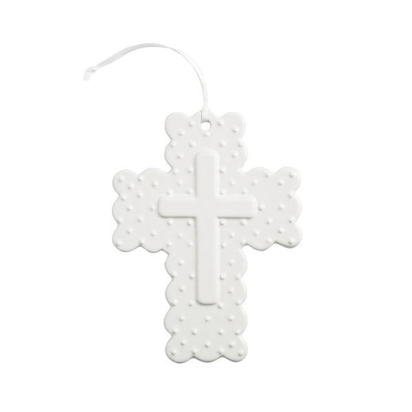 Gingham Ceramic Crosses