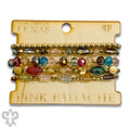 Five Strand Mixed Bead Bracelet Set