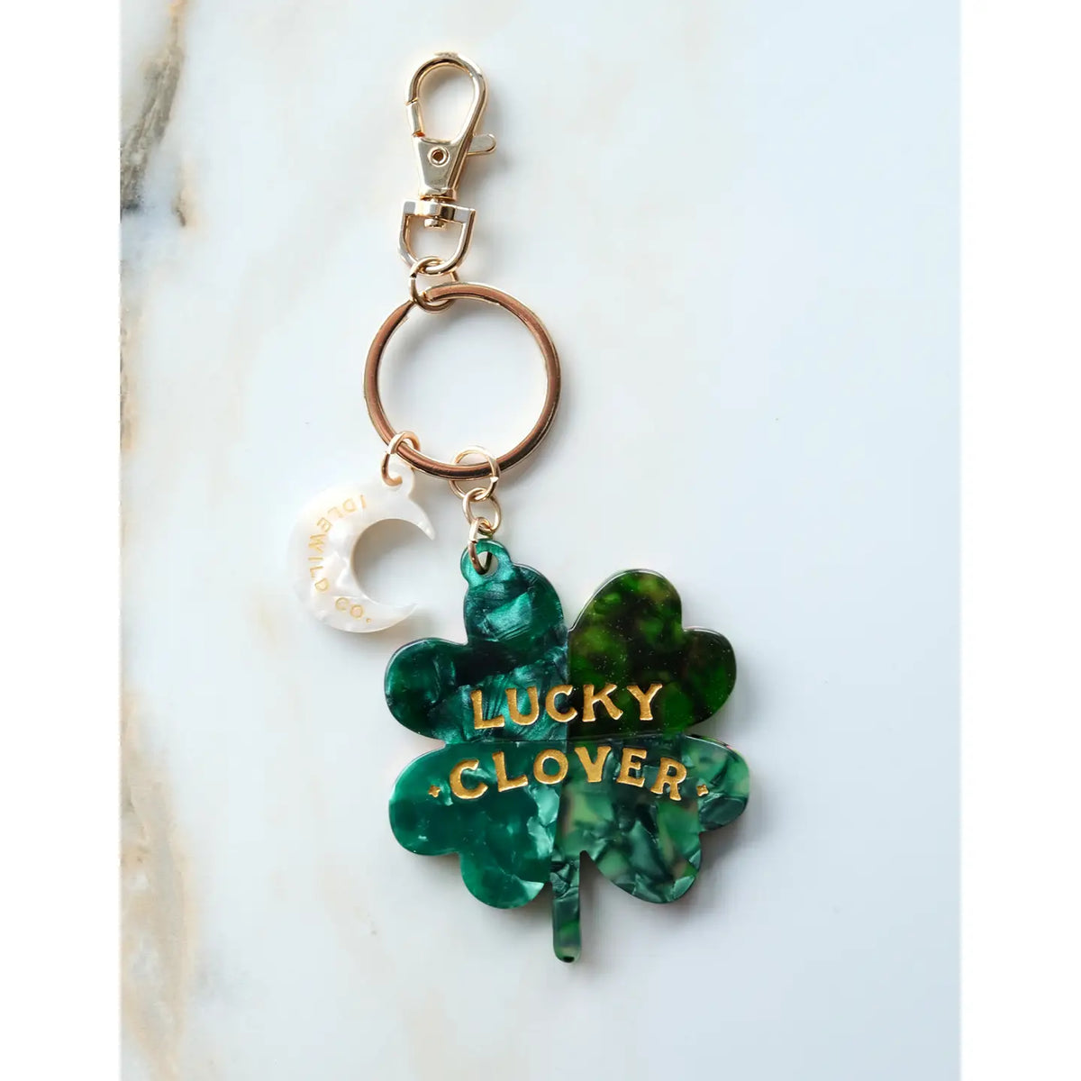 Lucky Bag Charm | Four Leaf Clover