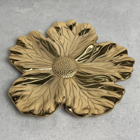 Gold Flower Tray