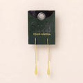 Refined Earring Collection - Teardrop Threader/Gold Vermeil