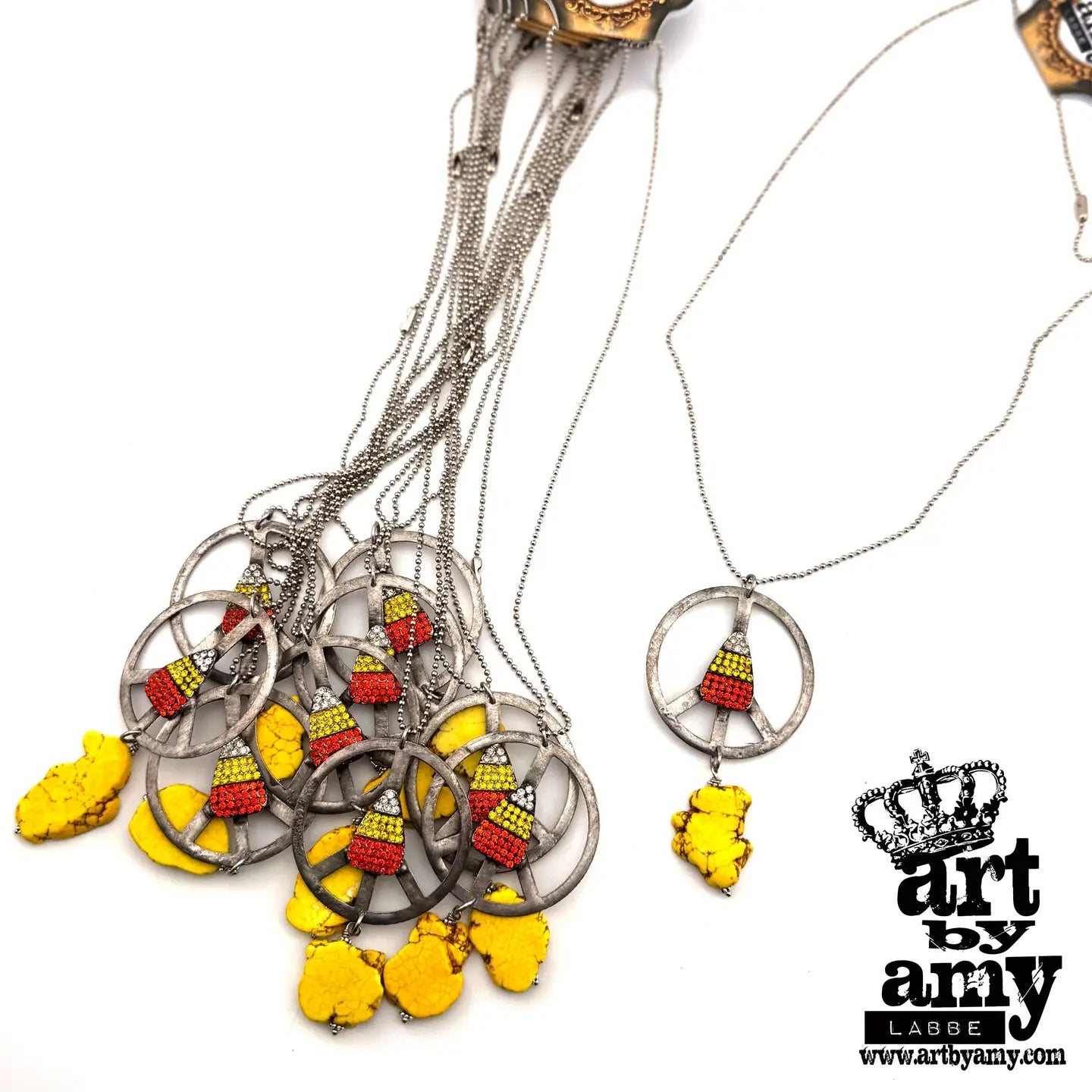 Candy Corn Field Necklace