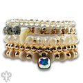 Mixed Bead Bracelet with Austrian Crystal