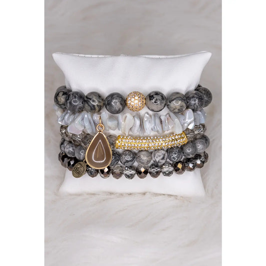 Light Grey Ghana Bracelet Set