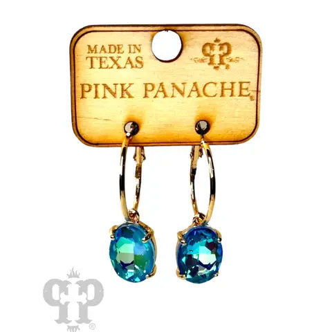 Oval Rhinestone Earrings